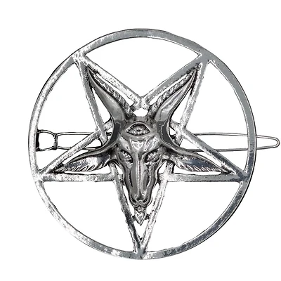 Baphomet Snap Hair Clips