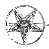 Baphomet Snap Hair Clips