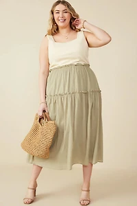 Ribbed Knit Tank Plus Dress