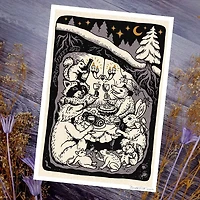 Hygge Dinner Party - Fine Art Print