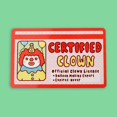 Certified Clown Fake Drivers License