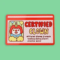 Certified Clown Fake Drivers License
