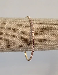 All Around Prong Light Pink Cz Gold