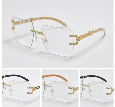 Frameless Square Jewelled