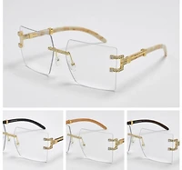 Frameless Square Jewelled