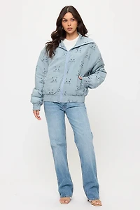 Cat Whiskers Print Jacket