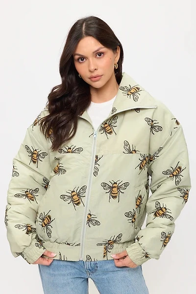 Bumble Bee Print Jacket