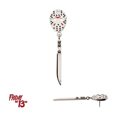 Jason Mask Knife Dangle Threadless Top