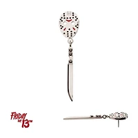 Jason Mask Knife Dangle Threadless Top