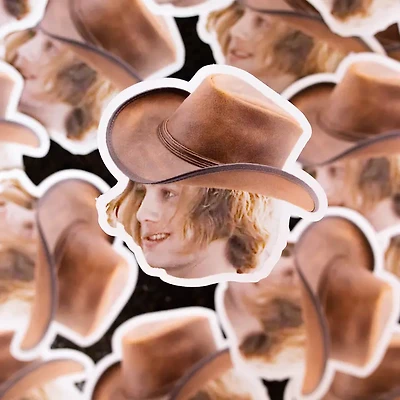 Jasper Hale Cowboy Vinyl Sticker