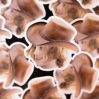 Jasper Hale Cowboy Vinyl Sticker