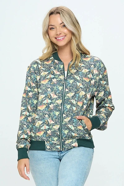 Moth Print Jacket