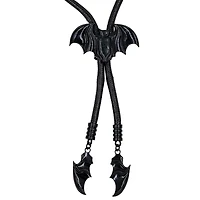 Bat Black Bootlave Western Tie