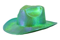 Aqua Green Metallic Hat