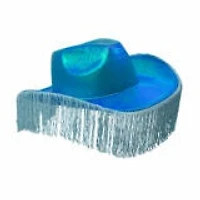 Metallic Hat With Fringes