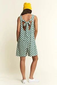 Plaid Print Short Romper