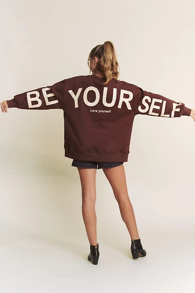 Printed Oversize Sweatshirt
