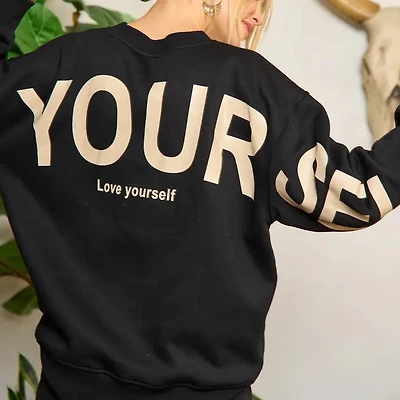 Printed Oversized Sweatshirt