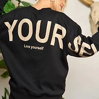Printed Oversized Sweatshirt