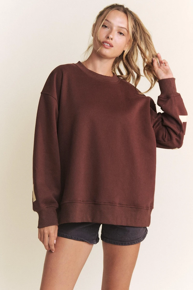 Printed Oversize Plus Sweatshirt