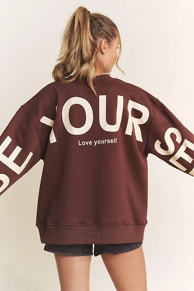 Printed Oversize Plus Sweatshirt