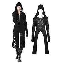 Punk Ripped Long Jacket