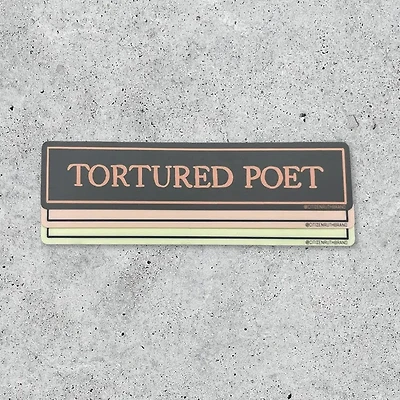 Tortured Poet Vinyl Sticker