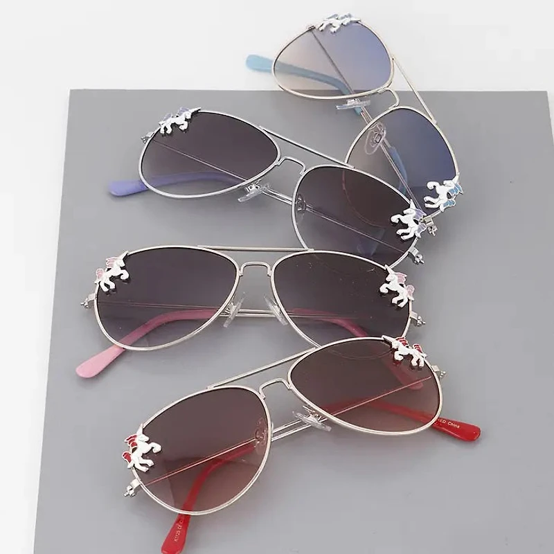 Kids Unicorn Aviator Sunglasses