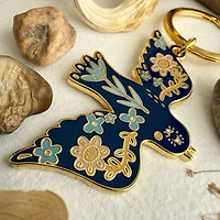 Freya Bird Enamel Keychain