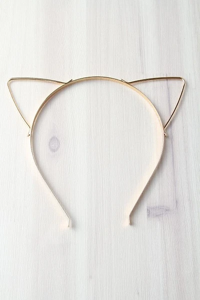 Cat Headband Gold