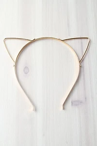 Cat Headband Gold