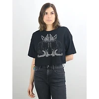 Kitties Clover Crop Tee