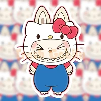 Kitty Monster Vinyl Sticker