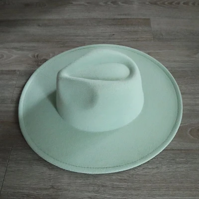 Rancher Wide Brim Fedora Hat Mint
