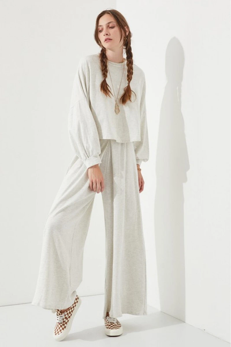 Batwing Sleeve Crop Top