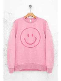 Smile Happy Face Graphic Sweatshirt