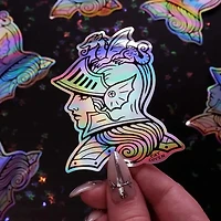 Lady Knight - Holographic Sticker