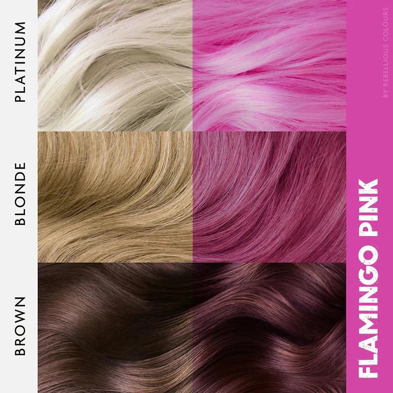 Flamingo Pink Semi-Permanent Hair Dye 100ml