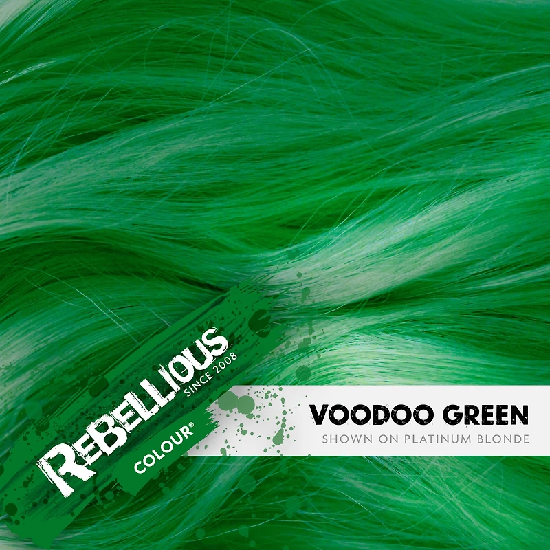 Voodoo Green Semi-Permanent Hair Dye 100ml