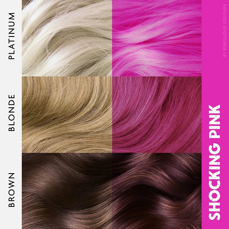 Shocking Pink Semi-Permanent Hair Dye 100ml