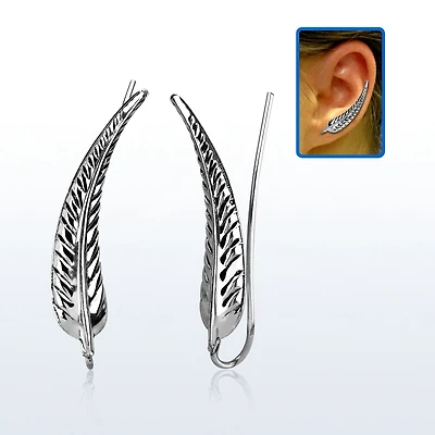 Leaf Earring Crawlers