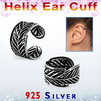 LEAF DESIGN HELIX CUFF
