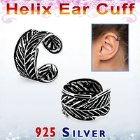 LEAF DESIGN HELIX CUFF
