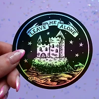 Leave Me Alone - Holographic Sticker