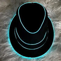 LED Flash Fedora Hat