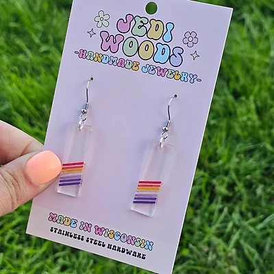 Lesbian Pride Flag Earrings