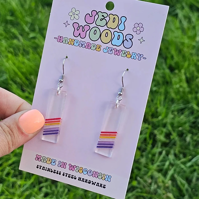 Lesbian Pride Flag Earrings