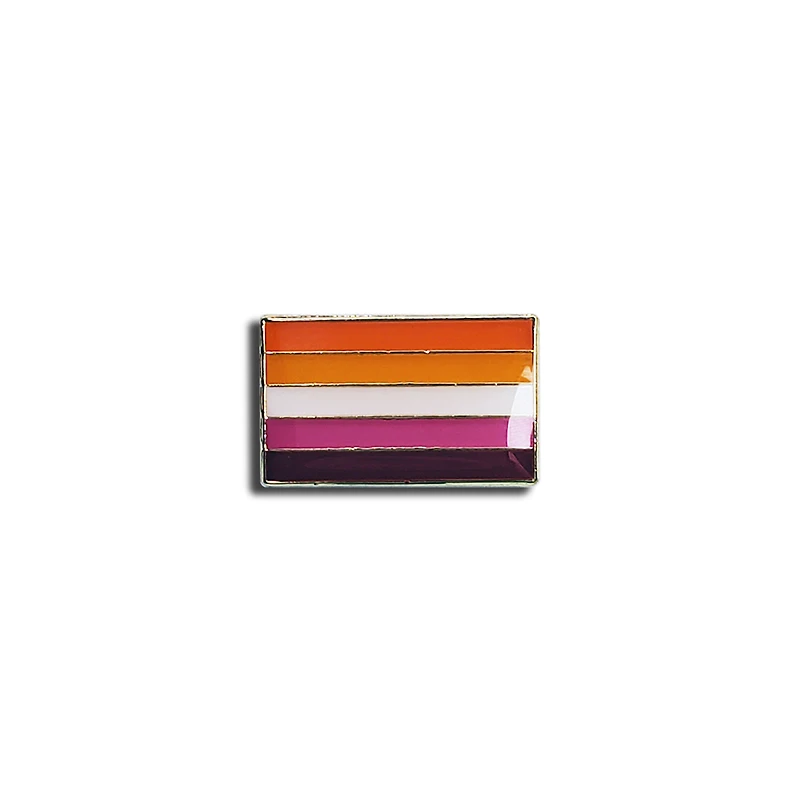 Lesbian Mini Flag Pin