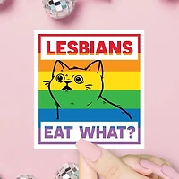 Lesbians Eat What Sticker