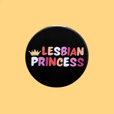 Lesbian Princess Badge Lesbian Pin Badge Lgbtq Badges